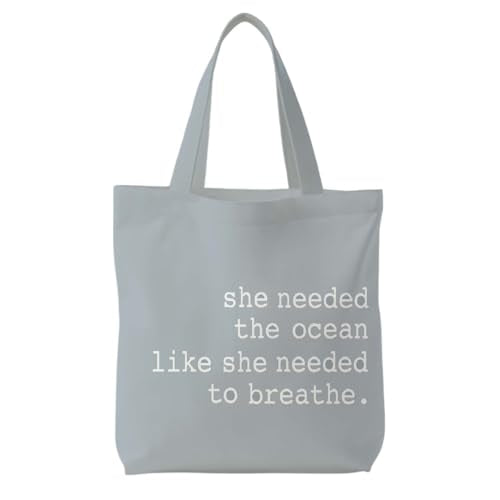 Likjad Regular Canvas Bag, Summer Beach Tote Bag for women,Reusable Grocery Shopping Bags