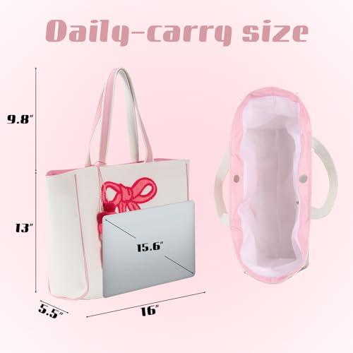 DYSHAYEN Tote Bag for Women,Chenille Embroidery Canvas Tote Bag,Cute Shoulder Bag Handbag for Travel,Shop,Work,Grocery