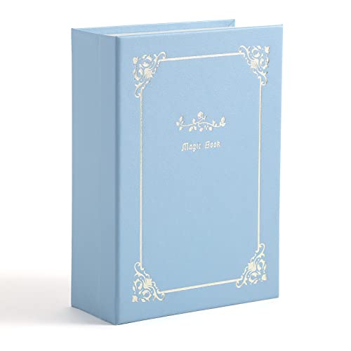 CASEGRACE Jewelry Box Organizer PU Leather Diary Jewelry Box with Magic Book Design Jewelry Case for Earrings Bracelet Nec...
