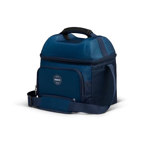 Igloo Gripper Soft Sided Cooler Bag | Insulated Dual Compartment Lunch Cooler