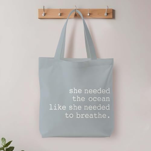 Likjad Regular Canvas Bag, Summer Beach Tote Bag for women,Reusable Grocery Shopping Bags