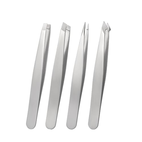 Professional Eyebrow Tweezers Set, Precision Stainless Steel for Hair Removal and Facial Grooming