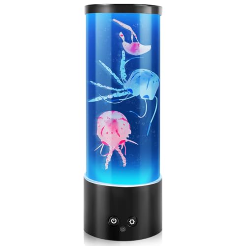 Terigol-X Jellyfish Lamp, Mothers Day Gifts, Jellyfish Tank Mood Light, Table Lamp for Home Decor, Relaxation and Sleep, J...