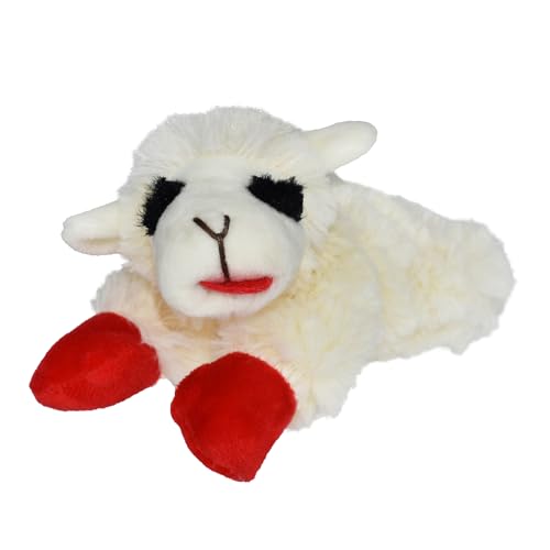 Multipet Lamb Chop Dog Plush Toy - Squeaky Toy for All Dogs - Extra Soft Plush - Stuffed Animal Dog Toy for Cuddling & Pla...