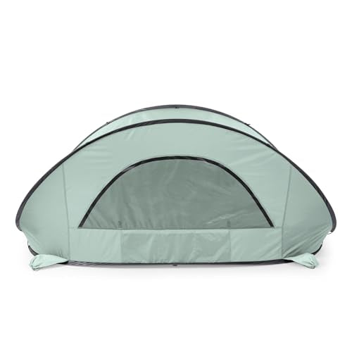 Picnic TIME Manta Portable Beach Tent, Fully-Assembled Pop Up Tent, Beach Shade and Sun Shelter, Instant Outdoor Shade wit...
