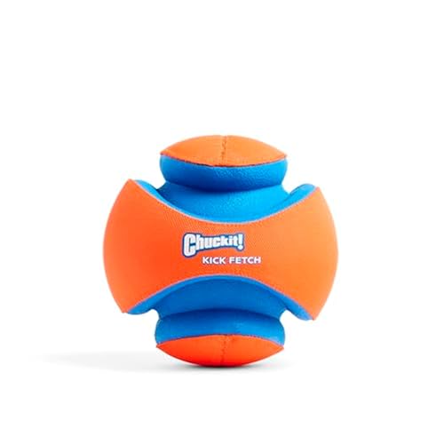 Chuckit! Kick Fetch Ball Dog Toy - Floats in Water - Perfect for Interactive Play - Made with Durable Rubber and Foam - Fo...