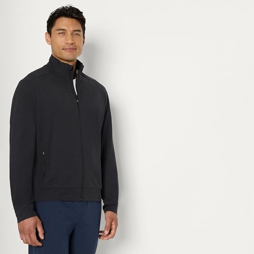 Amazon Essentials Men's Athletic Soft Performance Lightweight Zip Up Gym Workout Jacket