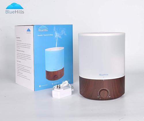 BlueHills Premium 4000 ml XL Essential Oil Diffuser 4L 4 Liter 70 Hour Run Humidifier Aromatherapy 1 Gallon Big Capacity H...
