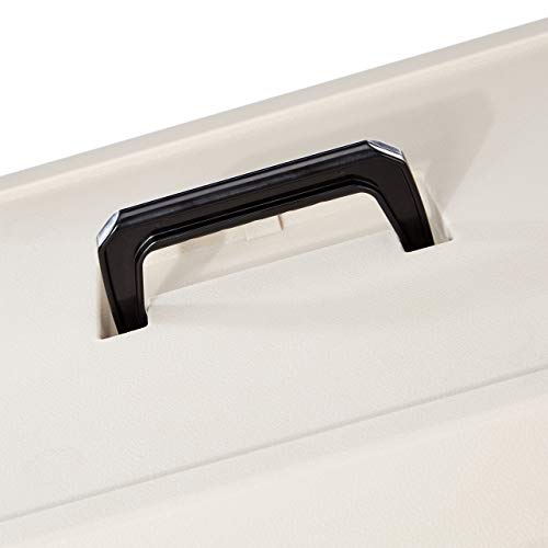 Amazon Basics Hard-Sided Dog and Cat Kennel, Single-Door Travel Pet Carrier with Metal Wire Ventilation, 23.6"L x 15.7"W x...