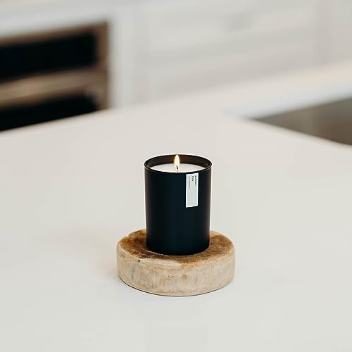 Calyan Wax Co. Aspen & Fog Scented Candle - 75 Hour Burn - Luxury Non Toxic Soy Wax Candles - Long Lasting Black Tumbler J...