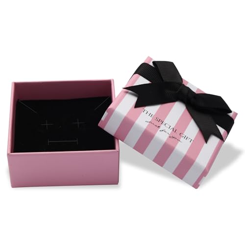 14pcs Small pink Cardboard Gift Jewelry Boxes for Necklace, Earring, Ring, Pendant, Bracelet, Anklet, Jewelry Holder，Bulk ...