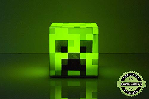 Minecraft Creeper LED Mood Light Creeper Lamp Mood Lighting Battery Powered | Collectible Mood Lamp | Green Mood Light LED...