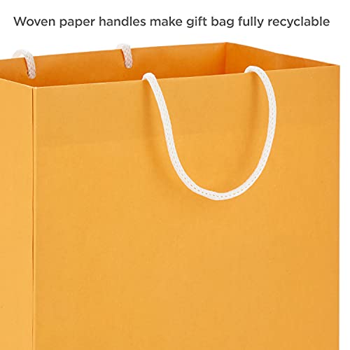 Hallmark Recyclable Gift Bag Assortment (8 Bags: 3 Small 6", 3 Medium 9", 2 Large 13") Pastel Blue, Pink, Yellow, Purple, ...