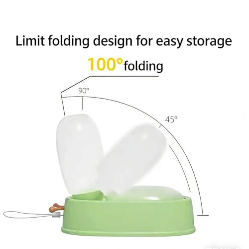 Portable Pet Water Bottle & Bowl, 17oz Leak - Proof Travel Dispenser for Outdoor Walking, Hiking(Yellow)