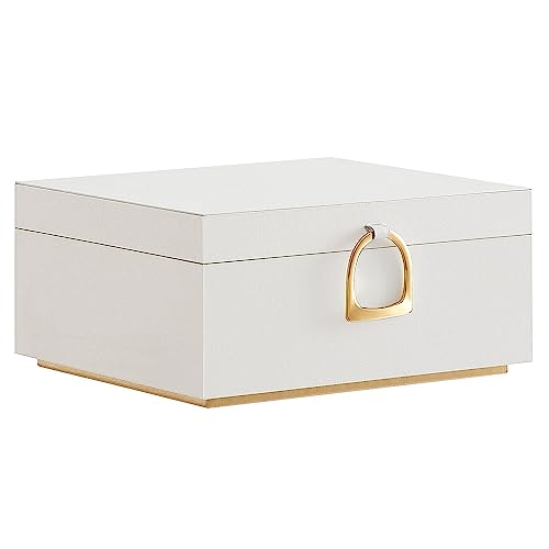 SONGMICS 2-Layer Jewelry Box, Jewelry Organizer with Handle, Removable Jewelry Tray, Jewelry Storage, Floating Effect, 8.1...