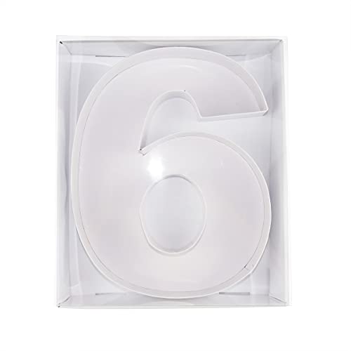 WENPACK 12.5" Cardboard Letter Shaped Mache Flower Strawberries Fillable Sweets Confectionery Packaging Box with Clear Lid...