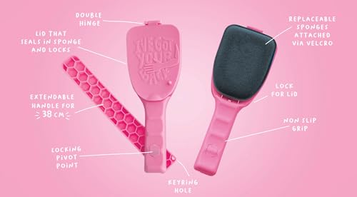 Bakslap Beauty Lotion Applicator for Back & Body – Multipurpose Extendable Handle with Refillable Sponge Heads – Apply Lot...