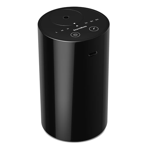 Waterless Essential Oil Diffuser, Battery Operated Aromatherapy Diffuser with 20mL Capacity, Mini Portable Scent Air Diffu...
