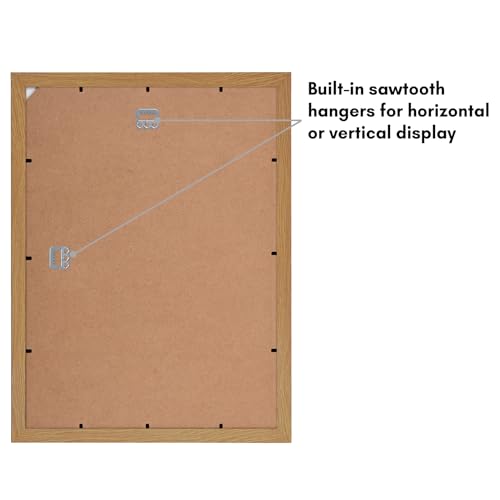 Americanflat 12x16 Picture Frame with Shatter-Resistant Glass - Use as 8x12 Frame with Mat or Display 12x16 Photo Without ...