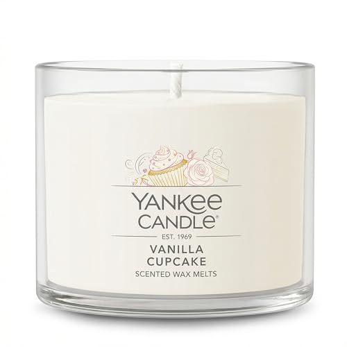 Yankee Candle Mini Jar Scented Candles, Small Single Wick Candle Set, Soy Wax Blend, Vanilla Cupcake, Lilac Blossoms, Coco...