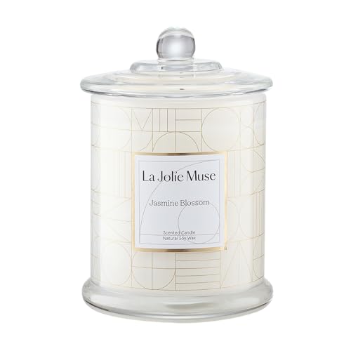 LA JOLIE MUSE Jasmine Candle, Mothers Day Gifts Candles for Women with Gift Box, Scented Candles for Home Scented, Luxury ...