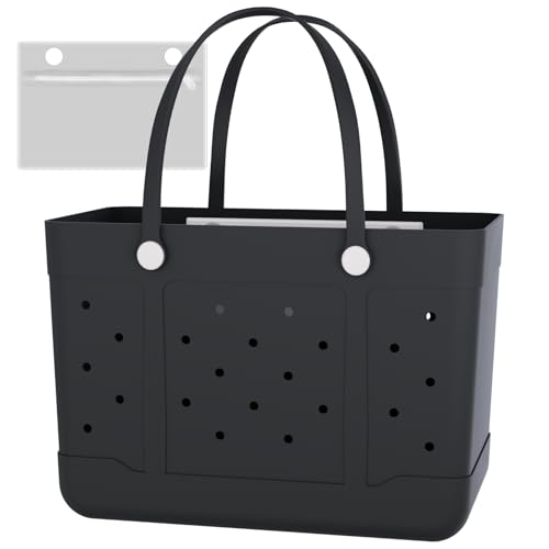 Extra Large Rubber Beach Tote, Waterproof Travel Tote Bag for Womens, X-L Rubber Handbag, Beach Bags Waterproof Sandproof