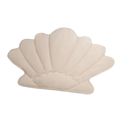 outtip 27" X 20" Reversible Seashell Shaped Cute Cat Mat Bed, Durable Soft Bed Mat for Cats, All-Season Washable Pet Pad B...