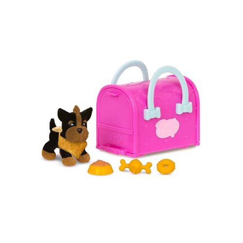 Pucci Pups – Collectible Puppy Set – 6 Toy Dogs Included – Carrier Purse – Food Bowls & Accessories 3+ Years
