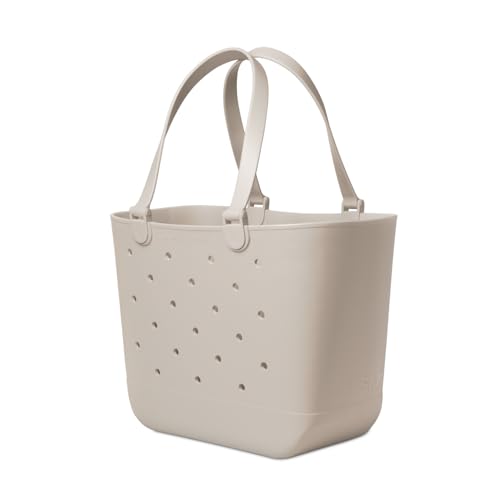Simple Modern Extra-Large Beach Bag | Waterproof Getaway Rubber Tote with Zipper Pocket for Travel, Pool, Boat, Groceries,...