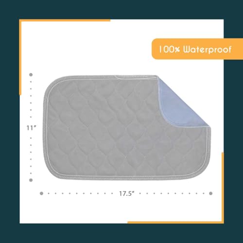 rocket & rex Premium Washable Pet Carrier Pads, Reusable, Waterproof & Absorbent, Dog and Cat Pads for Lining Travel Carri...