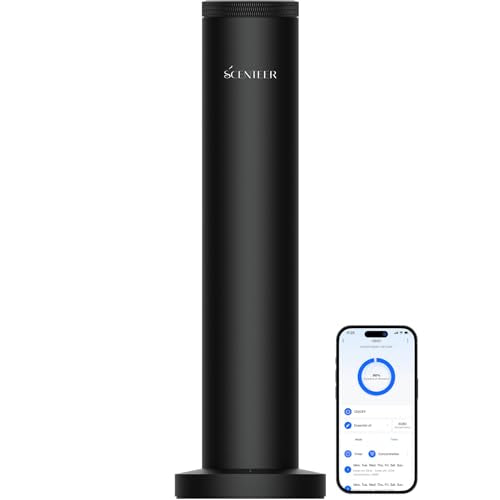 Wireless Hotel Scent Diffuser-Cordless Rechargeable Diffuser for Whole House- Scent Air Machine for Home -App Bluetooth Co...