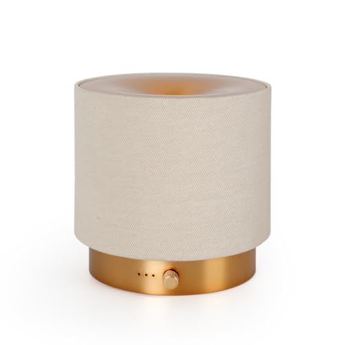 ZEIGGA LAB Elegant Fabric Aroma Diffuser - Quiet Essential Oil Diffuser with Soft Night Light, Perfect for Home, Office, a...