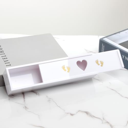 Lxmxgk Pregnancy Test Keepsake Box, Pregnancy Acrylic Announcement Gift, Surprise Pregnancy Announcement Box, Baby Memory ...