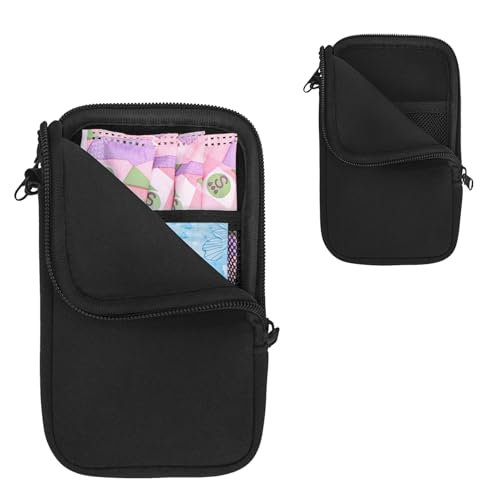 Tampon Holder for Purse, Portable Tampon Bag Organizer Case for Women’s Purse, Travel-Friendly Discreet Period Bag for Fem...