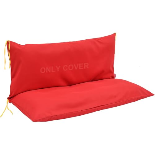 Three Seat Swing Replacement Cushions Only Cover, Anti-Slip Tie Rope Design Bench Cushions Cover for Outdoor Furniture, Zi...