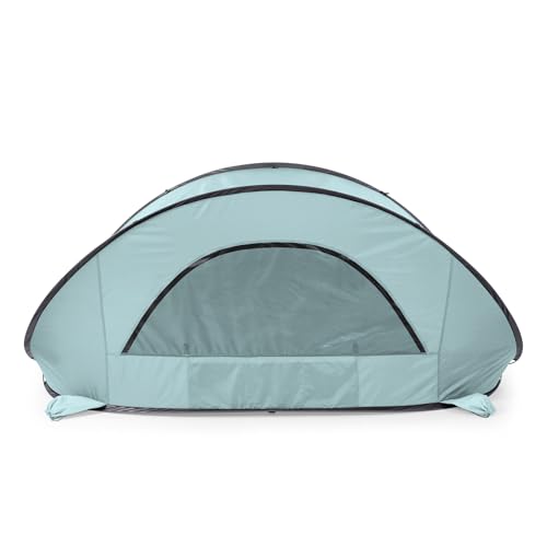 Picnic TIME Manta Portable Beach Tent, Fully-Assembled Pop Up Tent, Beach Shade and Sun Shelter, Instant Outdoor Shade wit...