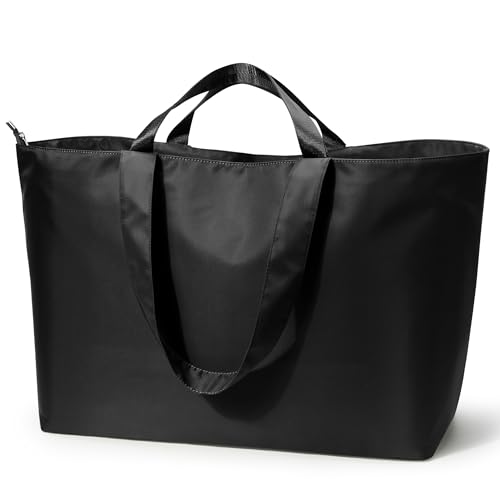 KALIDI 60L Extra Large Duffle Bag, Beach Tote Zipper Utility Oversized Weekender Carrier Travel Shopping Reusable Grocery Bag