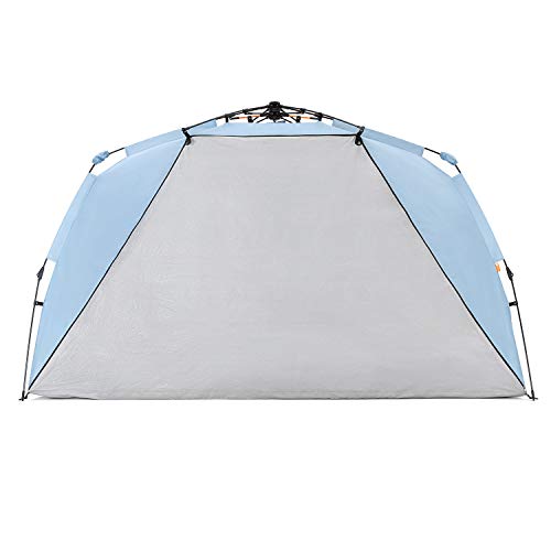 Easthills Outdoors Instant Shader Enhanced Deluxe XL Beach Tent Easy Setup 4-6 Person Popup Sun Shelter 99" Wide for Famil...