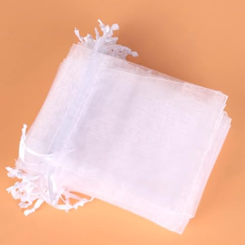 LANXINGYAN Small Organza Bags 3×4 Inches,100 Pcs Small Jewelry Bags Favor Pouches Christmas Candy Wedding Birthday Party (...