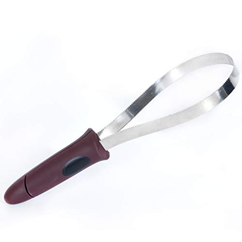 BOTH WINNERS Dual-Sided Shedding Blade with Stainless Steel Blade De-Shedding Tool for All Dog Coat Types- Soft Touch Grip...