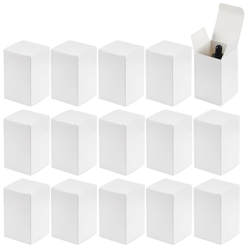 PH PandaHall 30pcs 2x2x3 inch Paper Essential Oil Packing Box, Small Packing Boxes Kraft Paperboard Gift Box Packaging Cas...