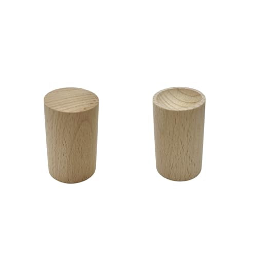 Yuqim 6 Pcs Wood Essential Oil Diffusers, Small Wood Fragrance DIffusers Wooden Aromatherapy Round Diffuser Car Oil Diffus...
