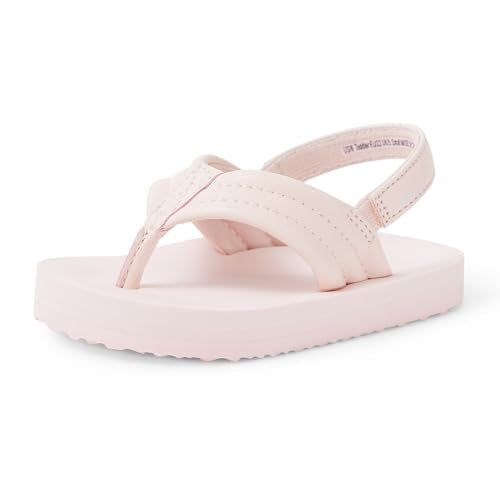 Amazon Essentials Unisex Toddlers' Flip Flop Sandals with Backstrap for Boys and Girls