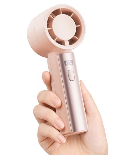 Gaiatop Small Handheld Personal Fan, Powerful High Speed Turbo Cooling, 4000mAh USB Rechargeable Battery Powered Mini Port...