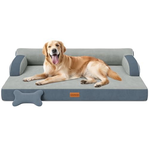 CWAWZ XL Orthopedic Dog Bed, Extra Large Dog Bed, Dual-Sided Pet Cooling Beds with Memory Foam Washable Cover Nonslip Bott...