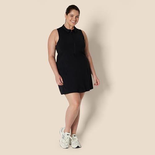Amazon Essentials Women's Formflex Polo Tennis Dress with Built-in Shorts