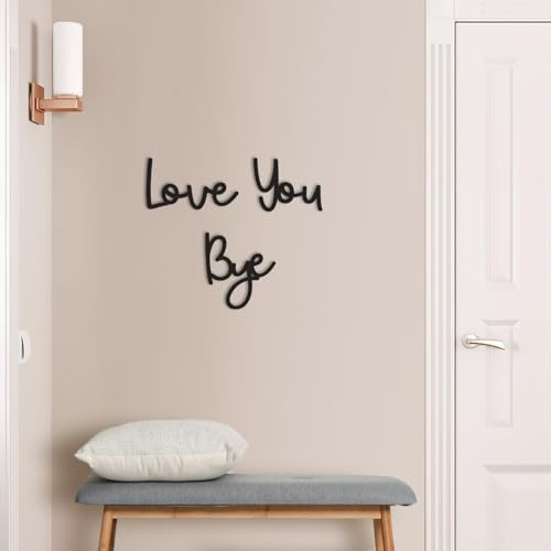 Dripykiaa Love You Bye Wood Sign Home Decor Boho Decor Wall Decor Express Love and Warm for Your Family Lovers Wall Art Gi...