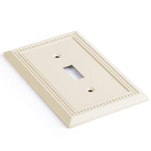 Henne Bery Sunken Pearls Heavy Duty Decorative Wall Plate Switch Plate Outlet Cover, Durable Solid Zinc Alloy (Single Togg...