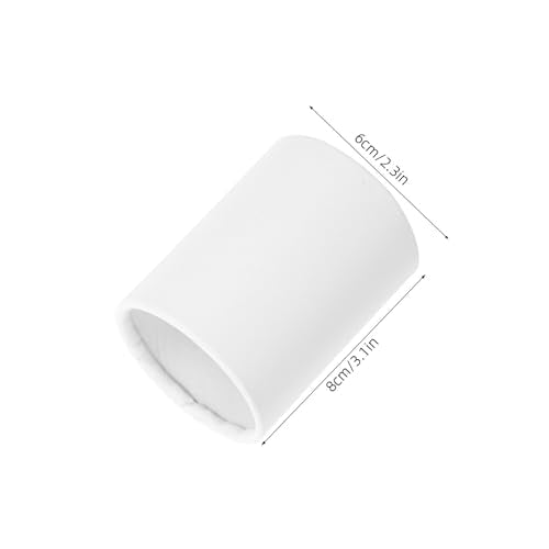FUOYLOO Round Cardboard Flower Bouquet Holder Box, Tiny Floral Buckets for Birthday Celebrations and Everyday Decor White ...