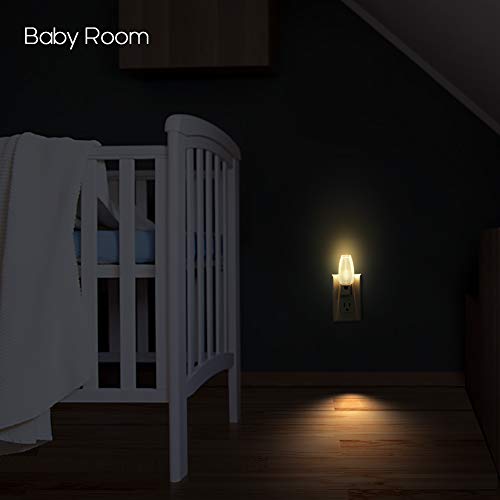 Emotionlite Plug in Night Light, Warm White LED Nightlight, Dusk to Dawn Sensor, Kids, Nursery, Bedroom, Bathroom,Hallway,...